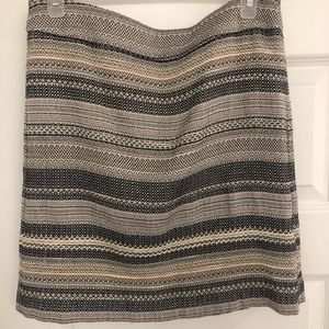 Multi-patterned woven Loft skirt